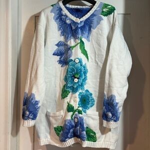 Vintage Adrienne Vittadini cardigan size L